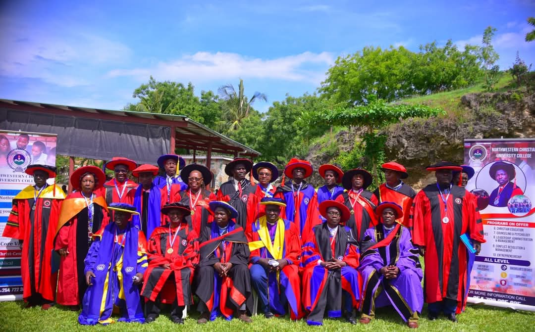 Graduates at Northwestern Christian University .