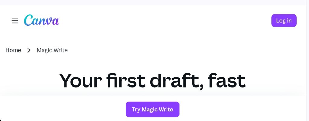 A visual example showcasing how Canva's Magic Write assists in the creation and structuring of academic assignments for the holiday period.