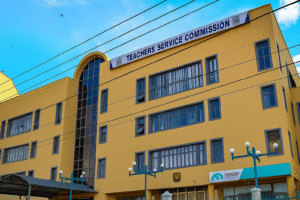 A section of Teachers Service Commission building