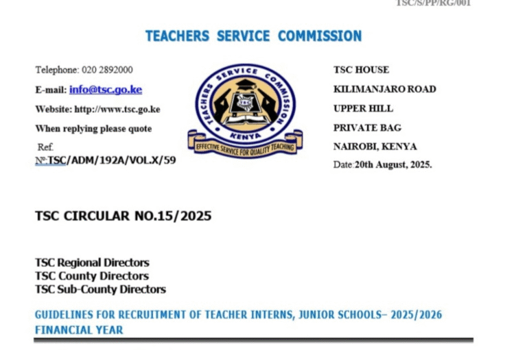 TSC advert.
