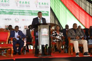The Chief Executive Officer of the Kenya National Examinations Council (KNEC), Dr. David Njengere, addressed attendees during the launch of the EARC on July 4, 2025.