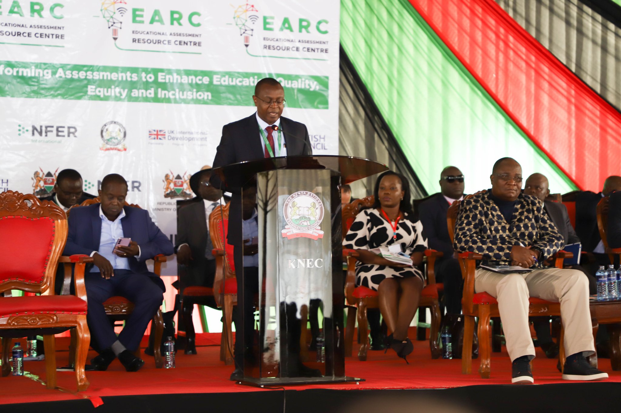 The Chief Executive Officer of the Kenya National Examinations Council (KNEC), Dr. David Njengere, addressed attendees during the launch of the EARC on July 4, 2025.